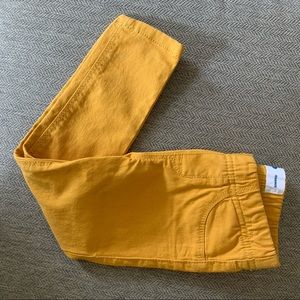 NWOT mustard yellow jegging